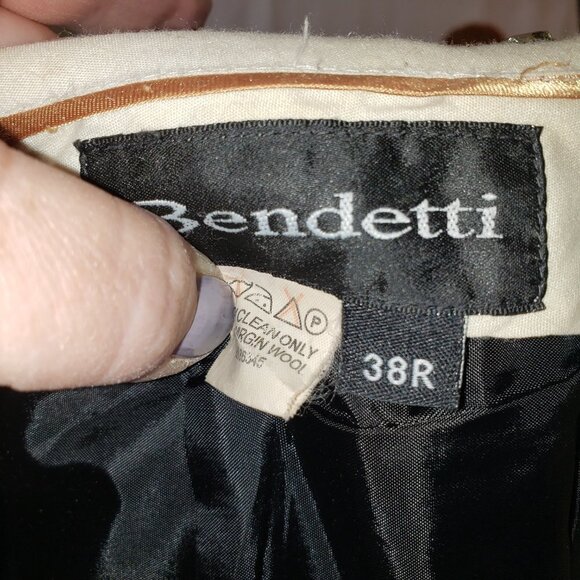 Bendetti Uomo Men's Black 2-Piece Suit with Suspenders, 38R - Picture 7 of 11